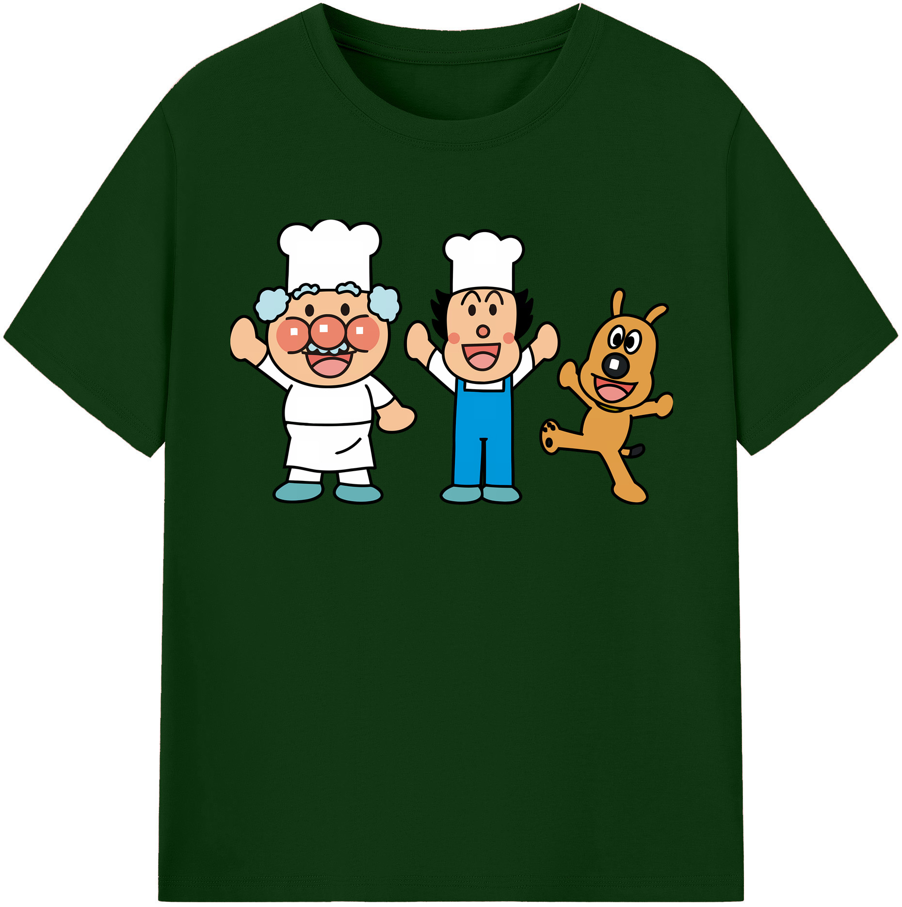 （画像用） アンパンマン Anpanman 綿100％半袖Tシャツ（フロントプリント）